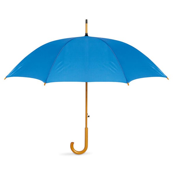 CUMULI Elegant 23 Inch Auto Open Wooden Handle Umbrella - GiftRetail KC5131