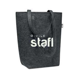 TASLO RPET Eco-Friendly RPET Felt Shopping Tote with Gussets - GiftRetail MO6185