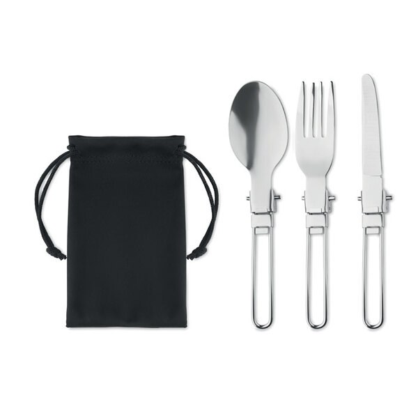 STAPI SET 3-piece camping cutlery set - GiftRetail MO6359