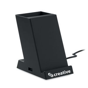 BLOCK 15W Dual Coil Wireless Charger with Penholder
