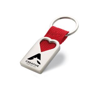 BONHEUR Elegant Hollow Heart Metal Key Ring with Gift Box