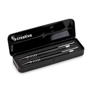 ALUCOLOR Elegant Aluminium Ballpoint Pen Set with Case