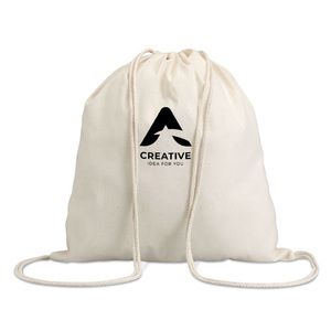 HUNDRED Eco-Friendly 100% Cotton Drawstring Bag 37x41CM
