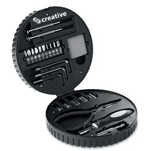 RUEDA TOOL Comprehensive 25-Piece Tire-Shaped Tool Set