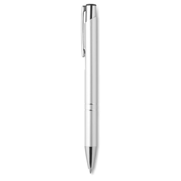 BERN Elegant Aluminium Push Button Pen with Blue Ink - GiftRetail MO8893