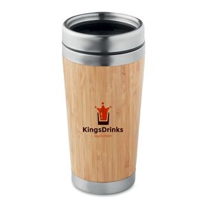 RODEODRIVE Eco-Friendly Bamboo Stainless Steel Flask 400ml