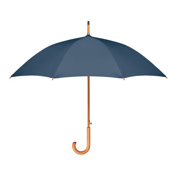 CUMULI RPET Eco-Friendly 23 Inch Auto Open Wooden Umbrella - GiftRetail MO9629