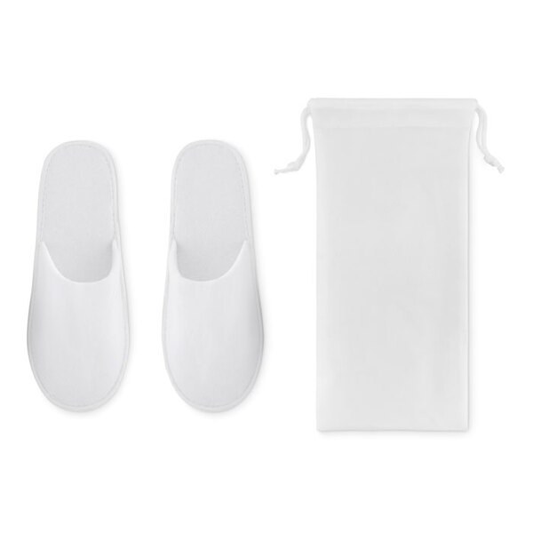 FLIP FLAP Luxury Hotel Slippers with Convenient Pouch - GiftRetail MO9782