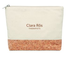 PORTO BAG Eco-Friendly Cork & Cotton Cosmetic Travel Bag - GiftRetail MO9817