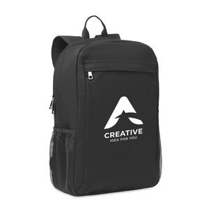 EIRI 15 Inch Canvas Laptop Backpack with Trolley Strap