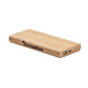 ARENA C Eco-Friendly Bamboo 6000mAh Wireless Power Bank