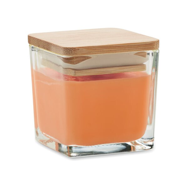 PILA Natural Scented Candle with Bamboo Lid 50gr - GiftRetail MO2235