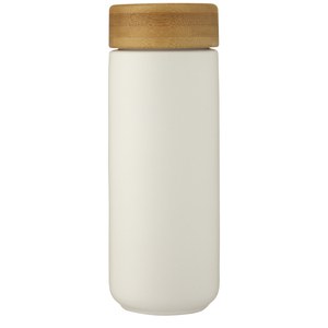 Lumi 300 ml ceramic tumbler with bamboo lid - EgotierPro 100705
