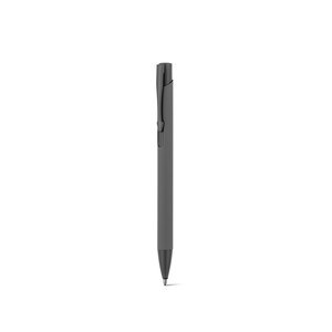 Recycled aluminium (100% rAL) ballpoint pen with rubber finish - Egotier 91944