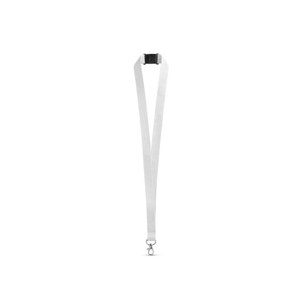 Polyester lanyard with safety clasp - Egotier 95125