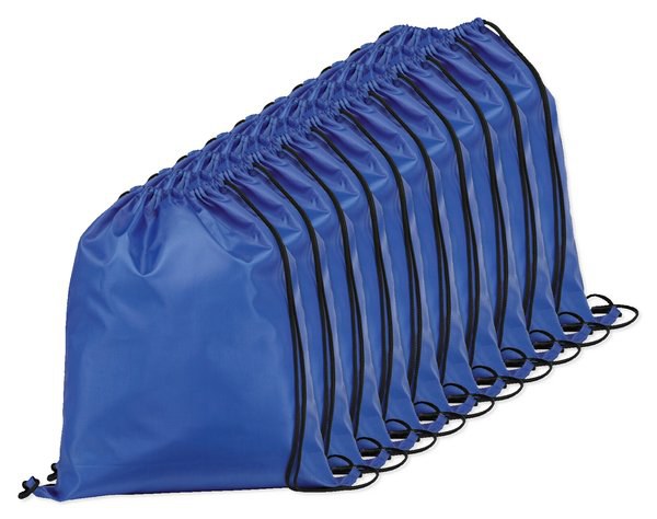 Pack of 10 Egotier 92910 - 210D drawstring backpack