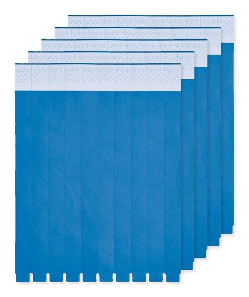 Pack of 5 GiftRetail MO8942 - Durable Tyvek Event Wristbands - Pack of 10