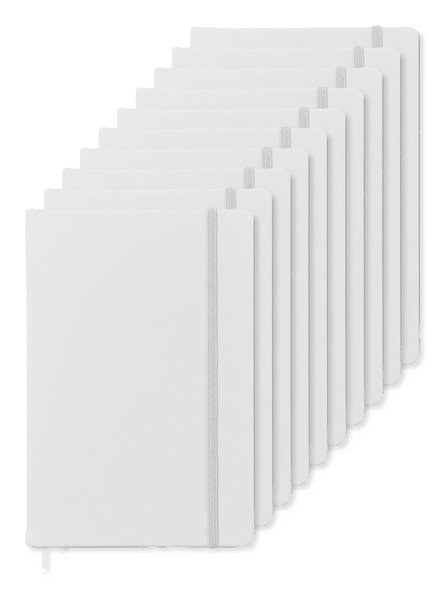 Pack of 100 GiftRetail MO1804 - ARCONOT Premium A5 Notebook with Elastic Closure