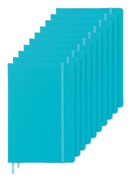 Pack of 100 GiftRetail AR1804 - ARCONOT A5 Hardcover Notebook with Elastic Strap