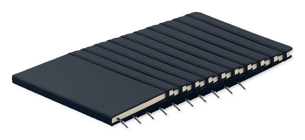 Pack of 100 GiftRetail AR1804 - ARCONOT A5 Hardcover Notebook with Elastic Strap