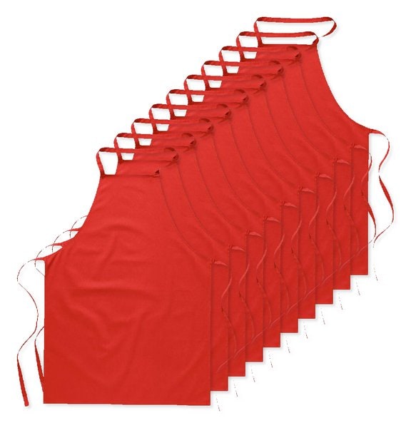 Pack of 10 GiftRetail MO7251 - KITAB Premium Adjustable Cotton Kitchen Multi-purpose Apron