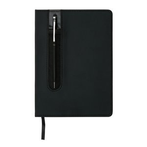XD Collection P773.31 - Standard hardcover PU A5 notebook with stylus pen