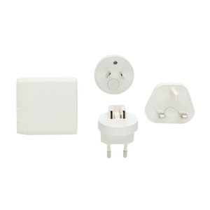 XD Collection P821.02 - TravelCharge Pro RCS rplastic travel charger with USB C