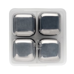 XD Collection P911.08 - Re-usable stainless steel ice cubes 4pc