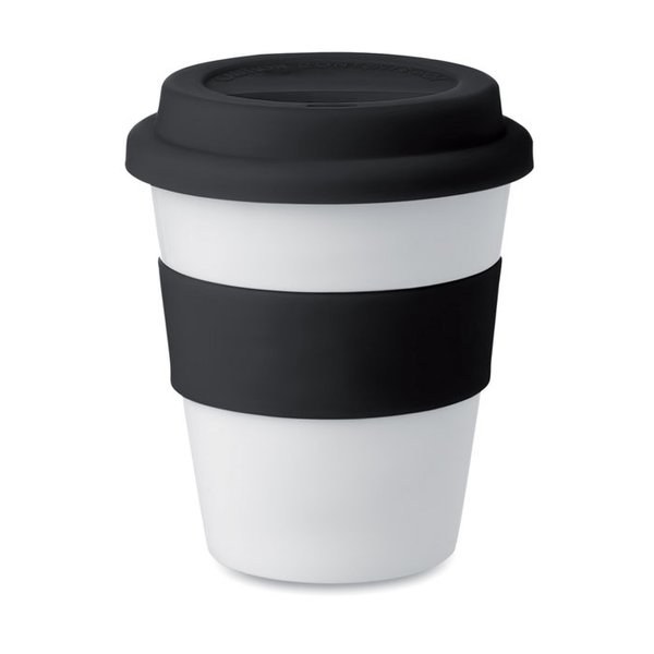 ASTORIA PP ASTORIA 350ml White Tumbler with Silicone Lid - GiftRetail MO8078