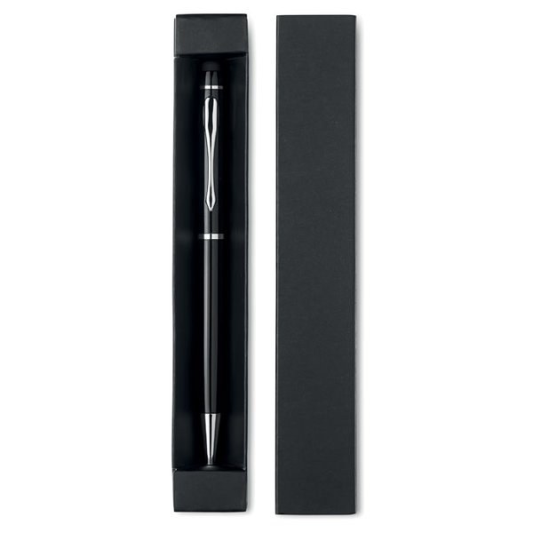 EDUAR Premium Aluminium Twist Stylus Pen with Paper Box - GiftRetail MO8476