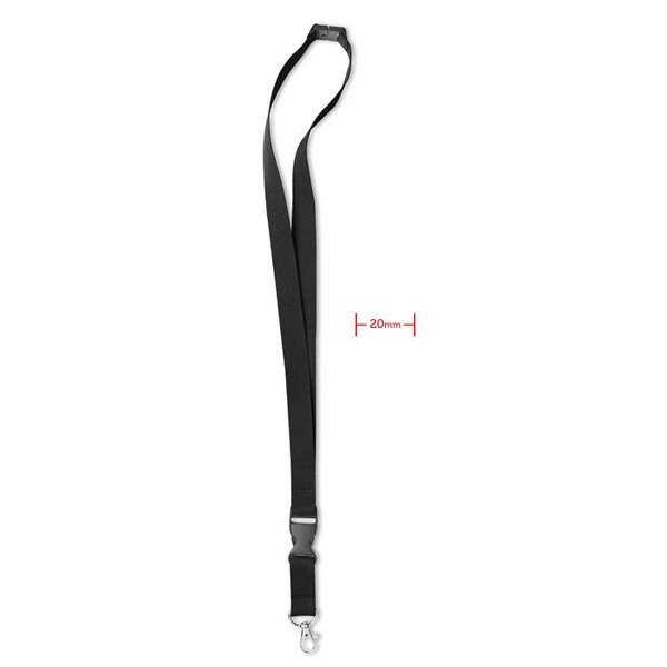 LANY Premium 20mm Lanyard with Metal Hook and Safety Features - GiftRetail MO8595