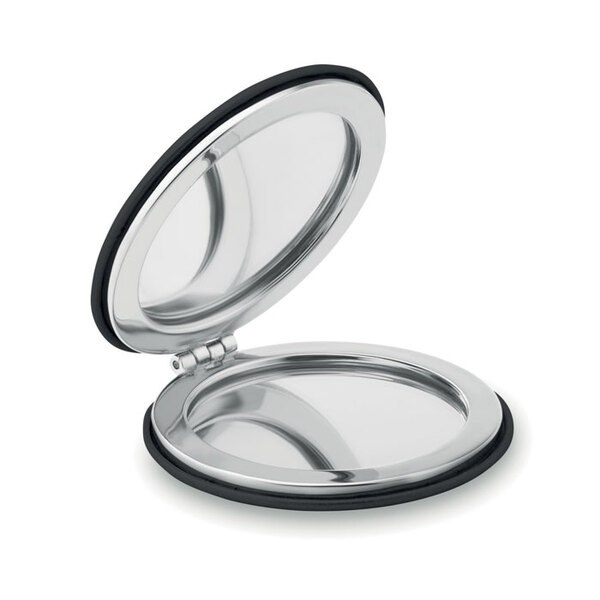 GLOW ROUND Compact Double-Sided Round Mirror with PU Cover