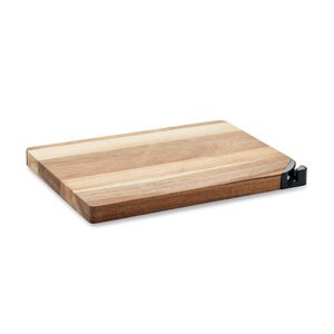 ACALIM Premium Acacia Wood Cutting Board with Sharpener - GiftRetail MO2087
