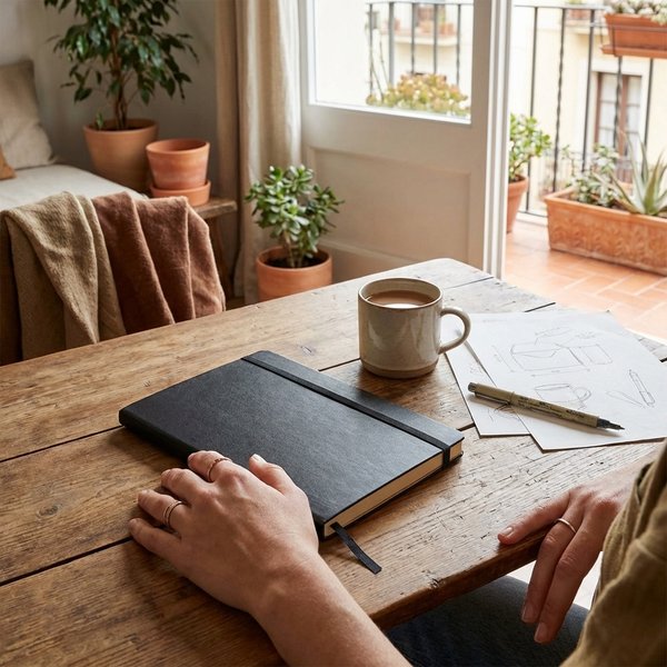 BRETA Eco-Friendly A5 Notebook with Recycled PU Cover