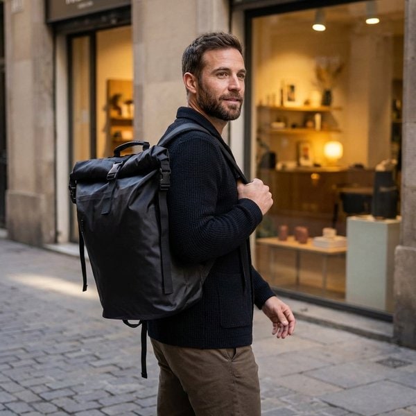 SCUBAROLL RPET Eco-Friendly Waterproof Rolltop Backpack 30L - GiftRetail MO2181