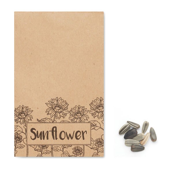 GIRASOL Eco-Friendly Sunflower Seeds in Craft Envelope