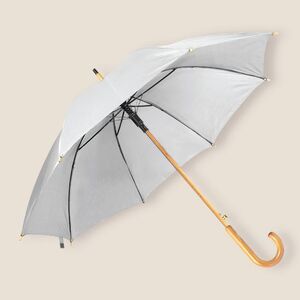Goya 39529 - Automatic Wooden Handle Umbrella, 190T Polyester CLOUDY