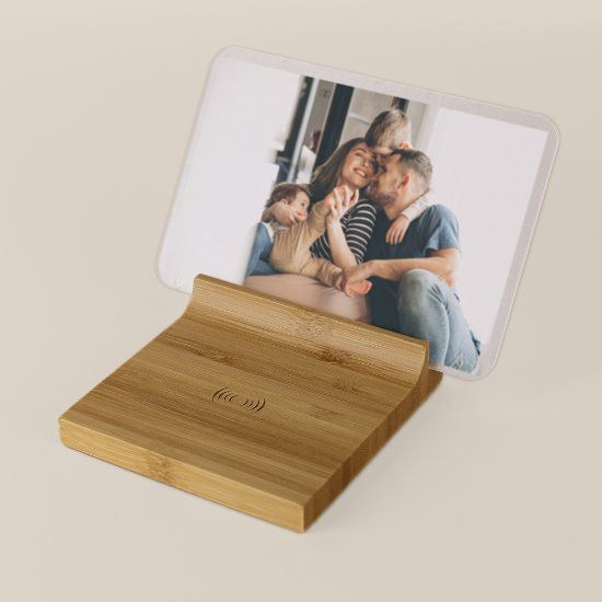 Goya 52522 - Bamboo 2-in-1 Wireless Charging Base CERVINO