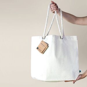 Goya 53001 - Fairtrade Natural Cotton Bag with Long Handles BROOK