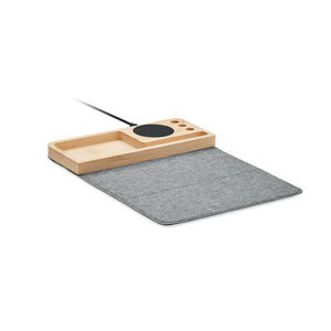 PANDU Wireless charger in bamboo 15W - GiftRetail MO2281