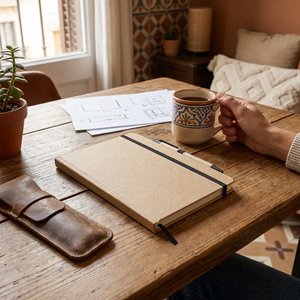 CARATIL A5 notebook in recycled carton - GiftRetail MO2396