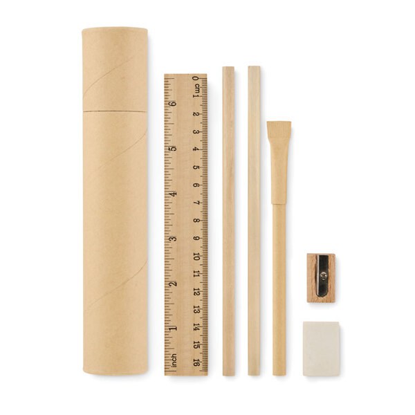 MEJU Paper tube stationery set - GiftRetail MO2514