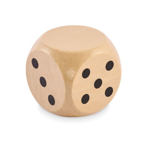 DADO Schima wooden dice 5cm dia - GiftRetail MO2614