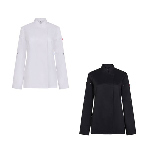 Velilla 36160 - Womens kitchen jacket (190 g/m²) made from cotton (35%) and recycled polyester (65%)