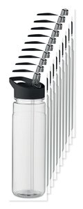 Pack of 100 GiftRetail MO6467 - ALABAMA RPET Eco-Friendly 650ml RPET Bottle with Flip Lid and Straw