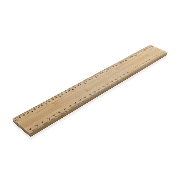 XD Collection P165.50 - Timberson extra thick 30cm double sided bamboo ruler