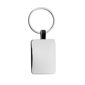 XD Collection P191.63 - RCS recycled zinc alloy rectangle keyring