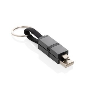 XD Xclusive P302.76 - Terra recycled aluminium 4 in 1 60W fast charging cable